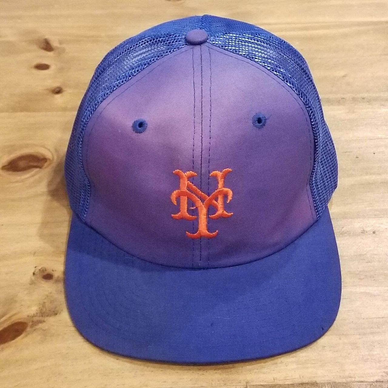 Nostalgic Drew Pearson New York Mets Snapback Trucker Hat - OSFA Blue