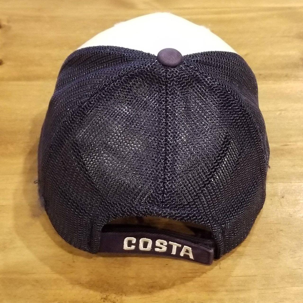 Costa Del Mar Hat Cap Strap Back Blue White One Size - Depop