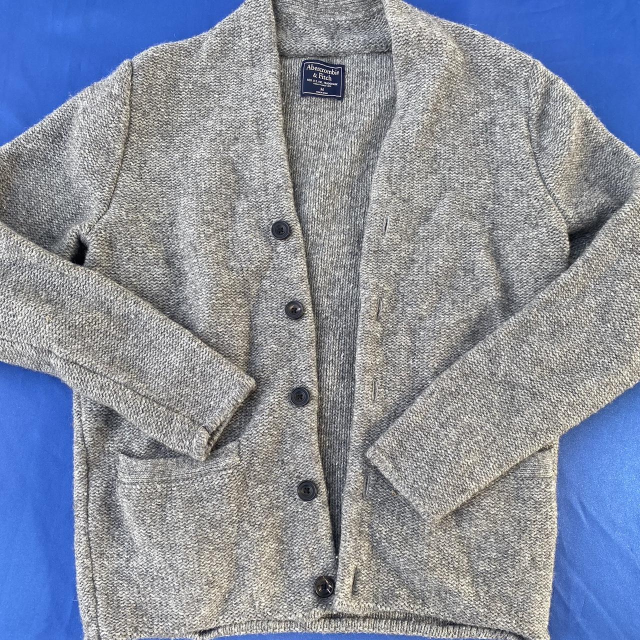 Abercrombie & Fitch Men's Grey Cardigan | Depop