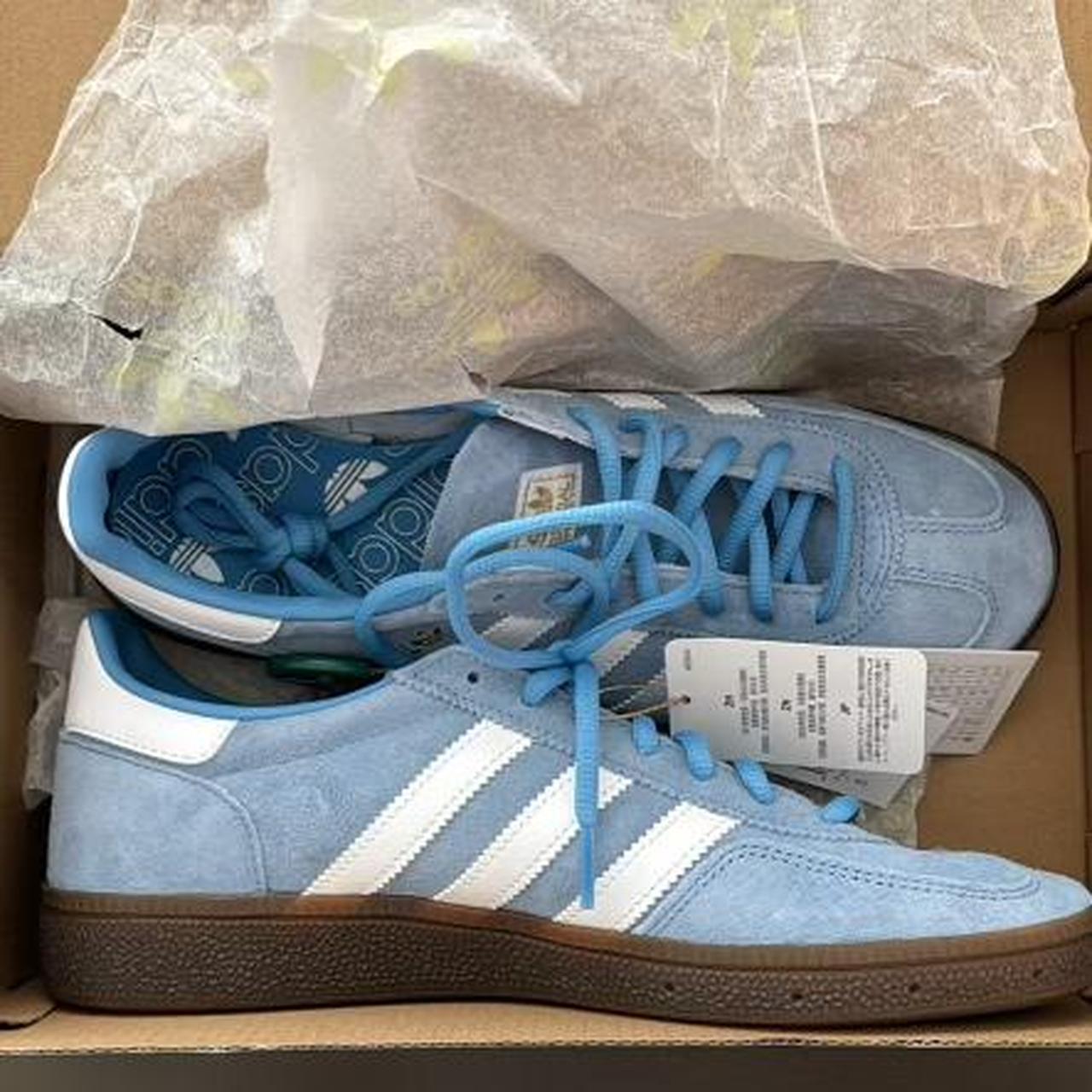 BRAND NEW handball spezial light blue... - Depop