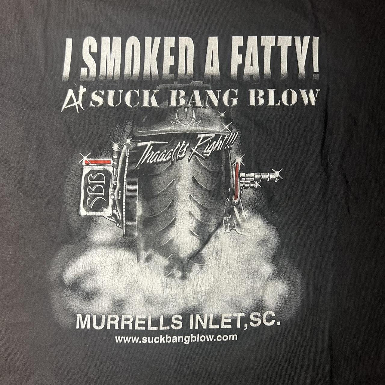 Suck Bang Blow Biker Bar T-shirt Size: XL Slightly... - Depop