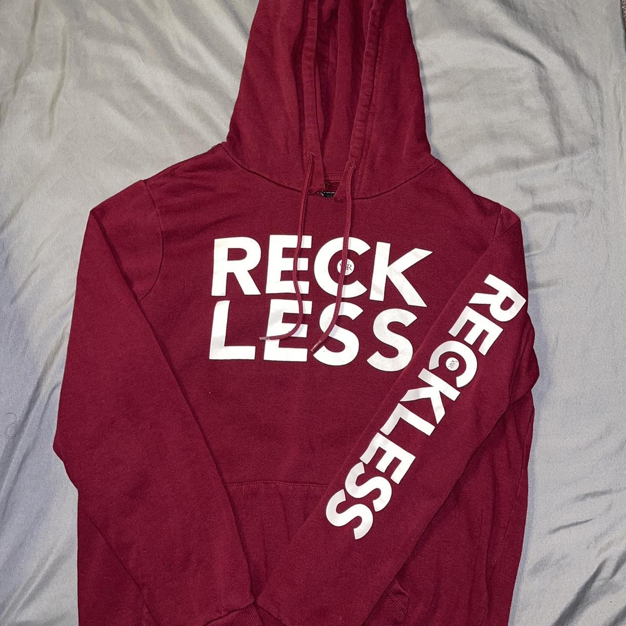 Red reckless 2024 hoodie