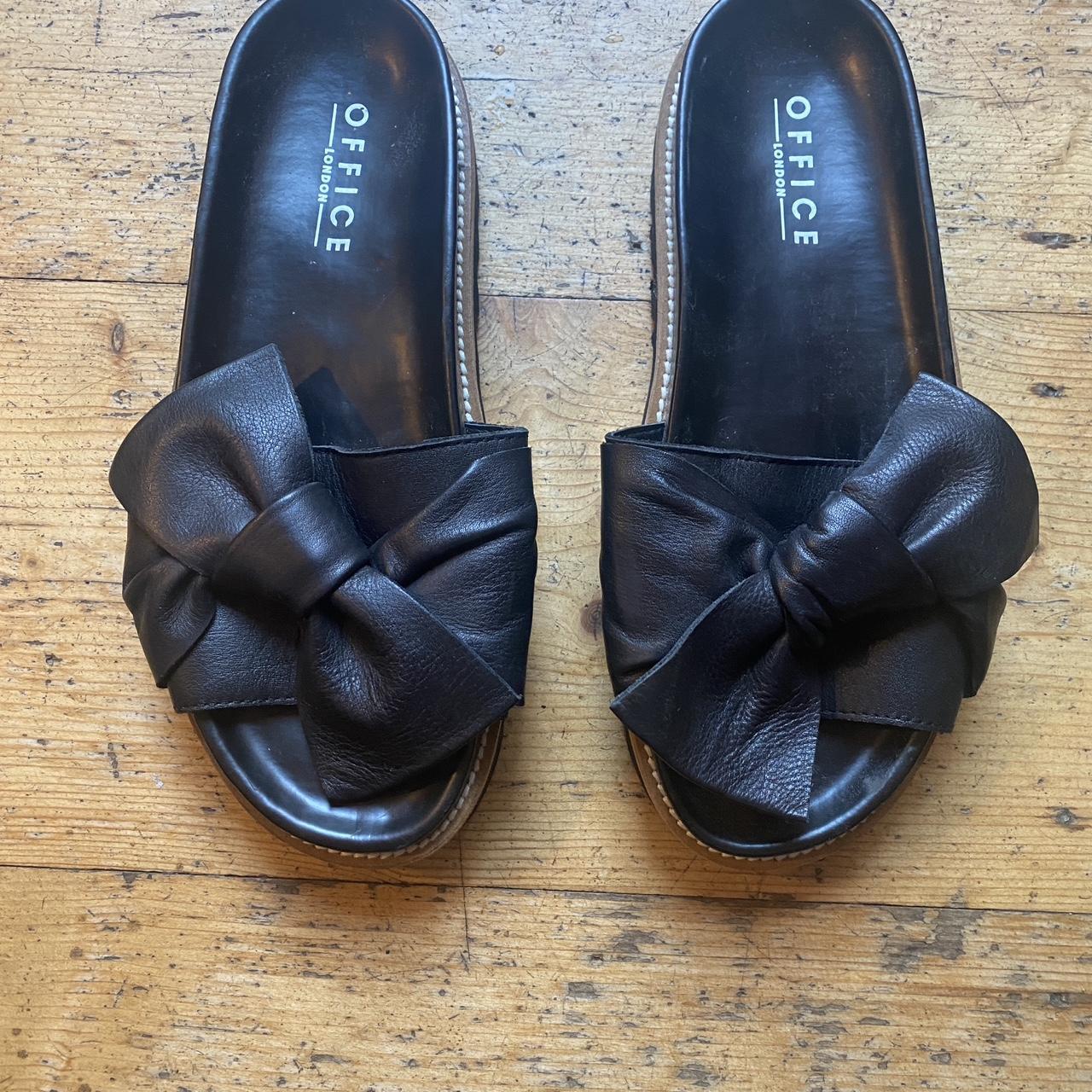 Office Women's Black Sandals Depop