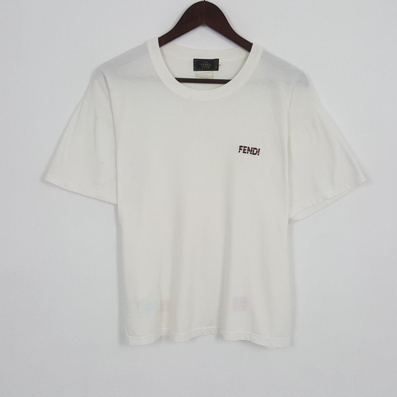 Fendi Men's White T-shirt | Depop