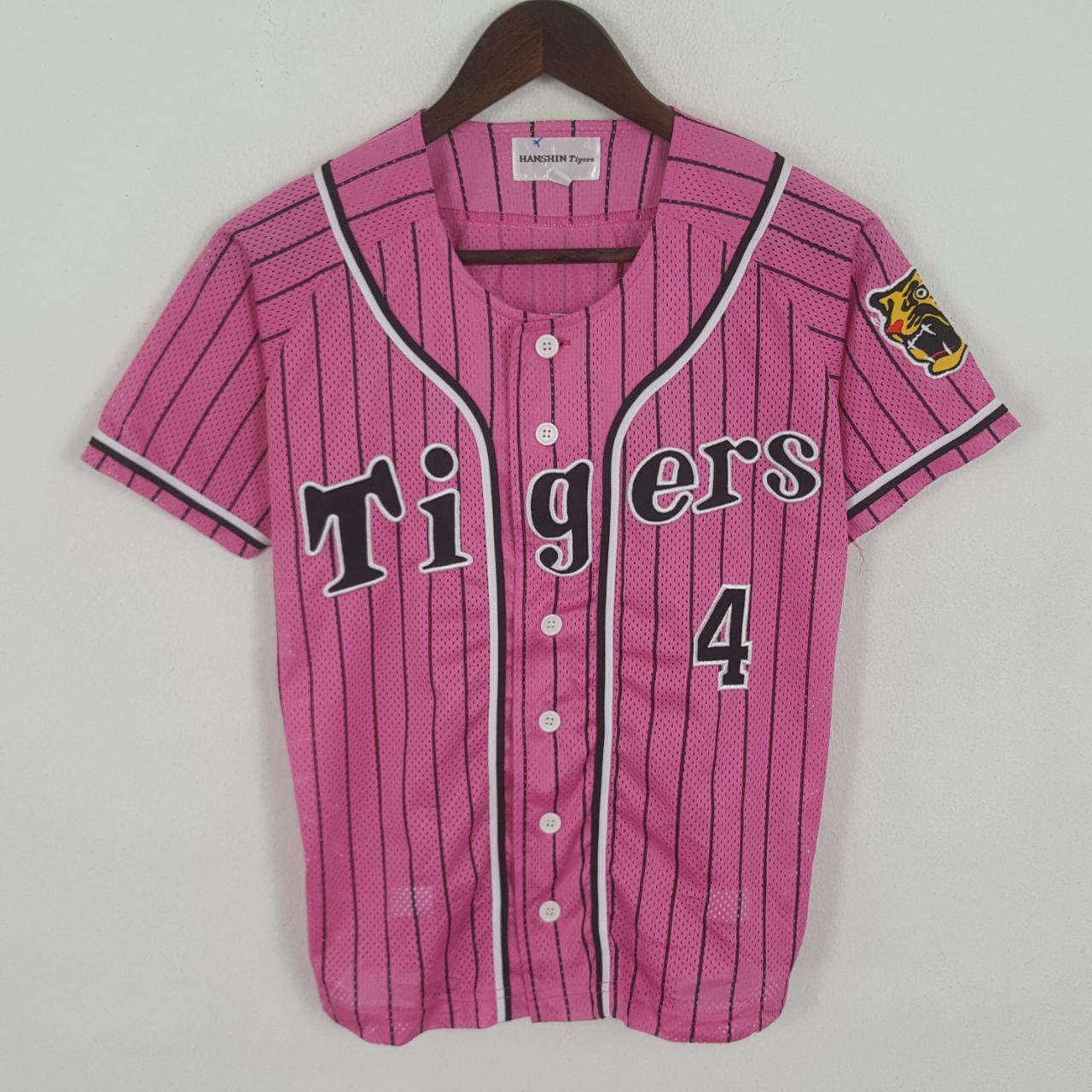 Hanshin Tigers Pinstripe Jersey sz XL - Depop