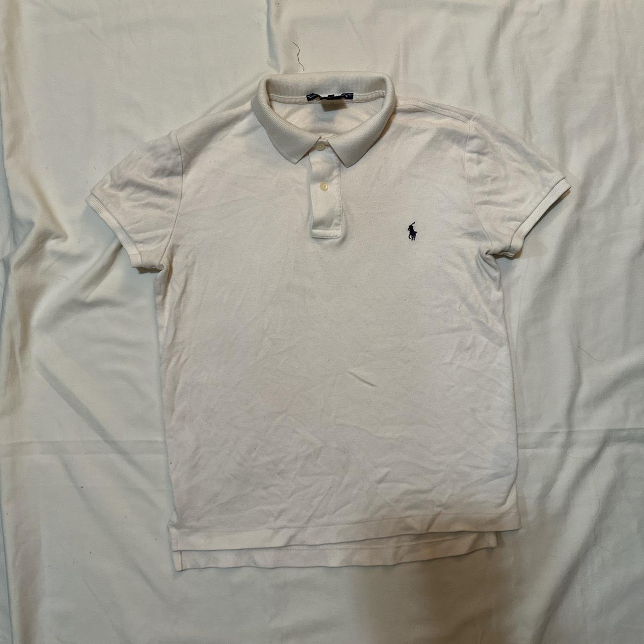 Vintage Ralph Lauren Sport white polo with the... - Depop