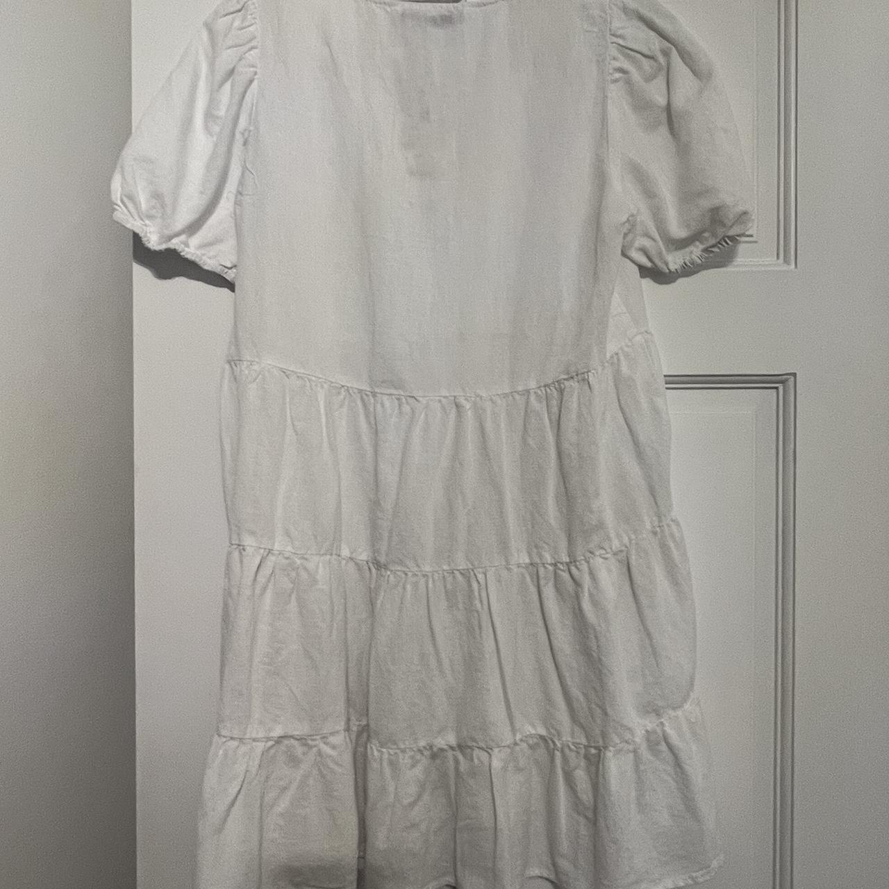 White Zara summer dress brand new with tags RRP... - Depop