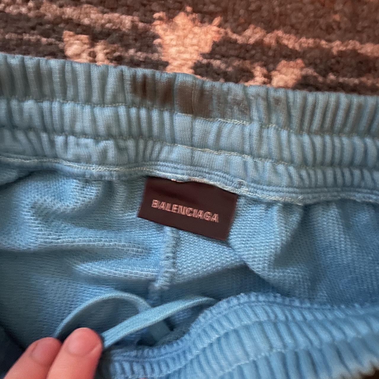 Balenciaga Skater Sweats In Blue Color Very Depop