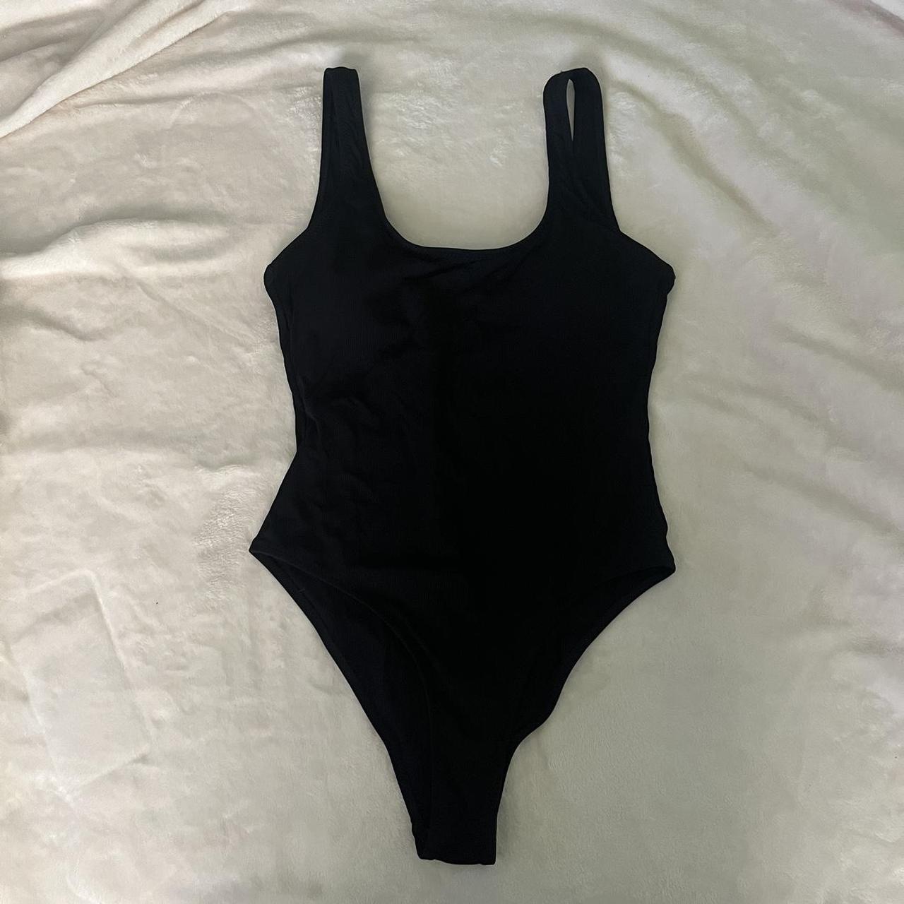 los angeles apparel one piece swimsuit - has a low... - Depop