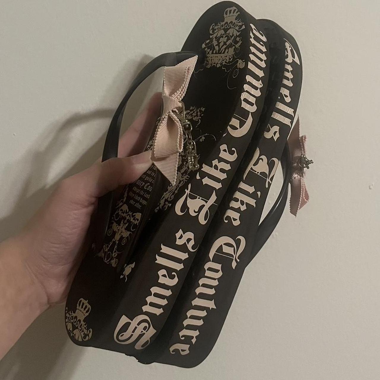 Juicy Couture Women's Brown and Pink Flipflops (4)