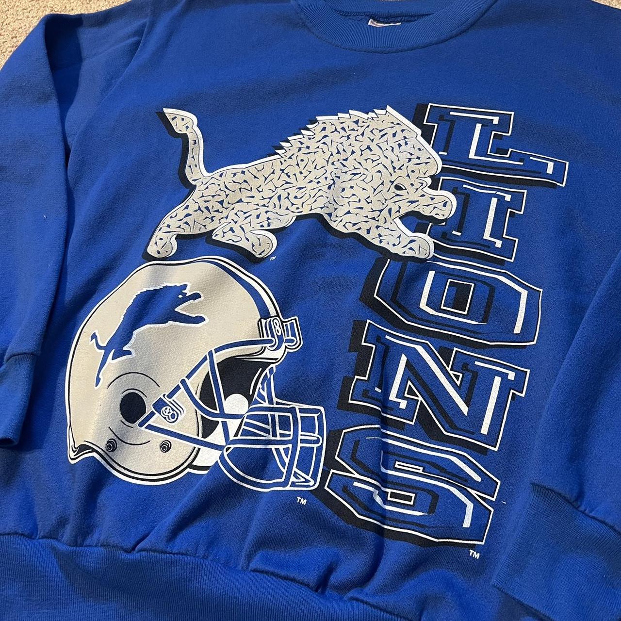 90s Helmet Vintage Detroit Lions Sweatshirt