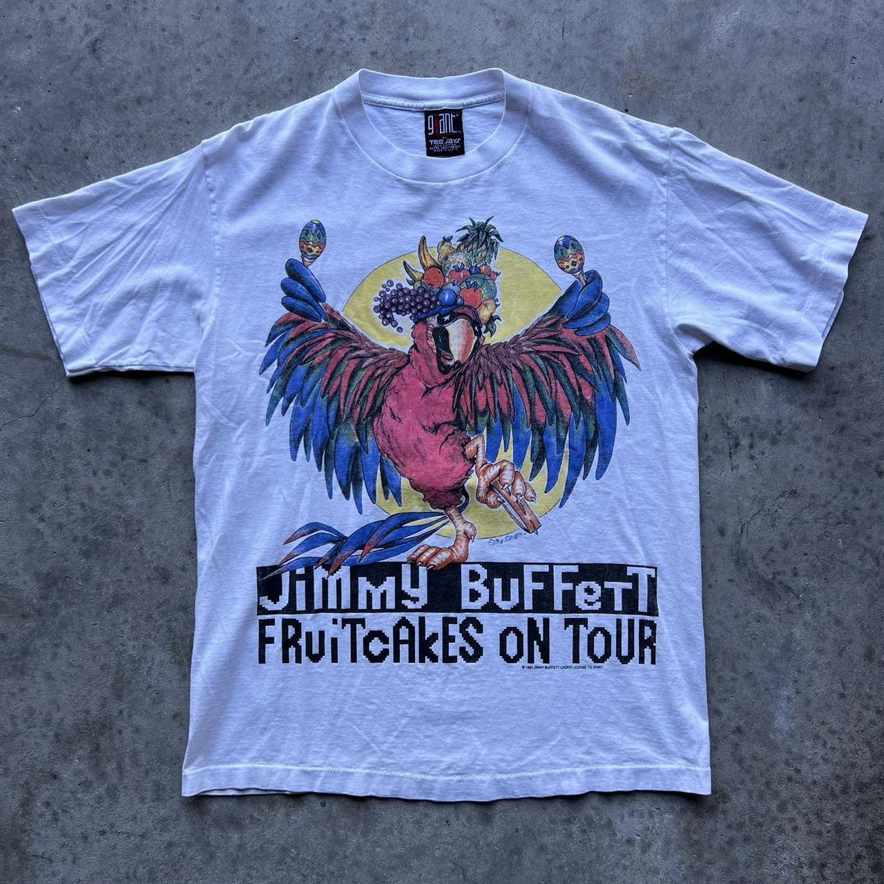 Vintage 1990’s Jimmy Buffett Fruitcakes on Tour band... - Depop