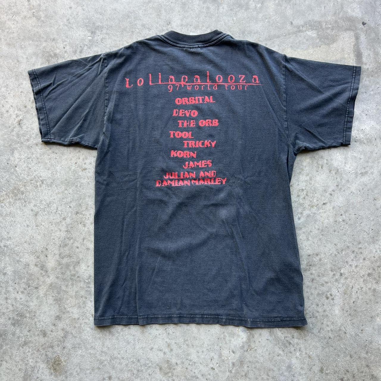 高品質 Lollapalooza 97年 Design world Lollapalooza tour Music t Size shirt  T-shirt メンズ