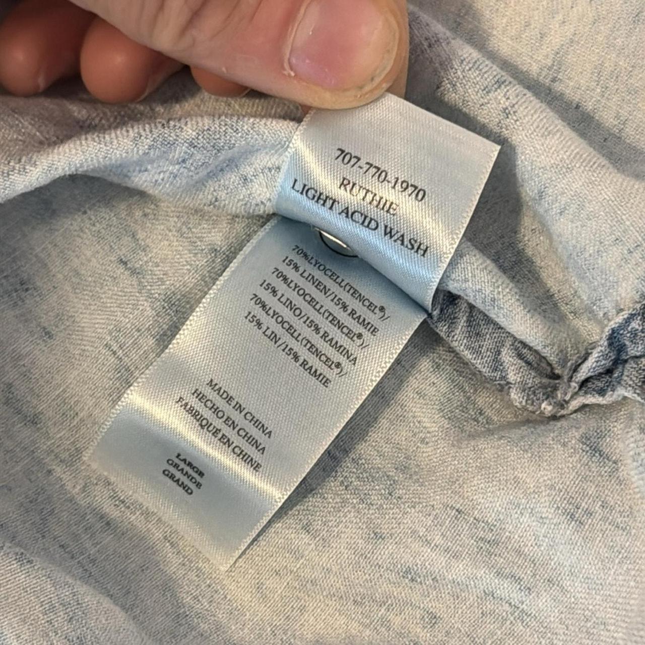 Rails Women's Blouse - Blue - L – Rails | Size La… - image 3