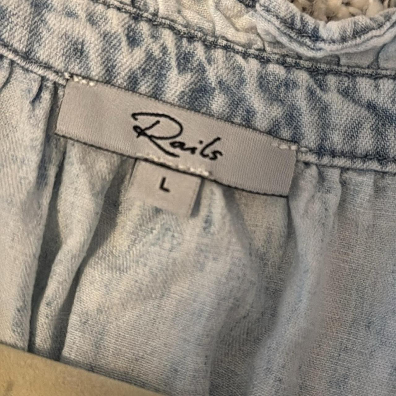 Rails Women's Blouse - Blue - L – Rails | Size La… - image 2