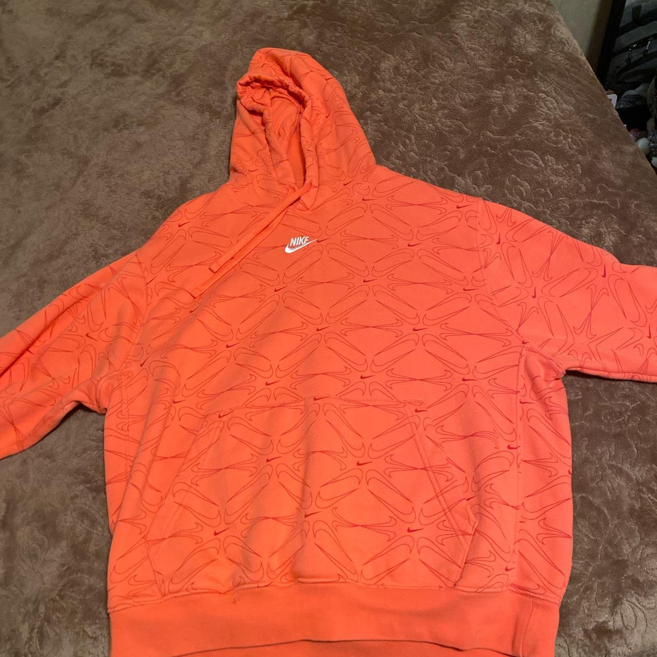 pink and orange nike hoodie