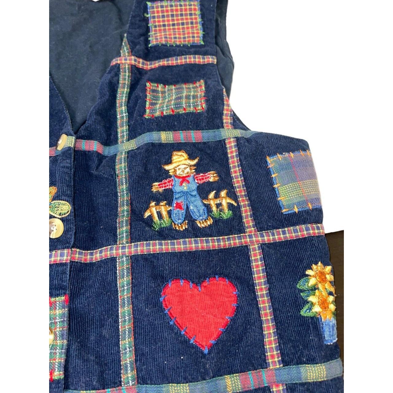 Vintage Casey & Max Womens Vest. Size Medium. Navy... - Depop