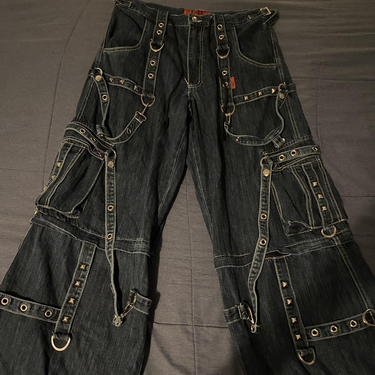 tripp nyc denim wide leg pants - Depop