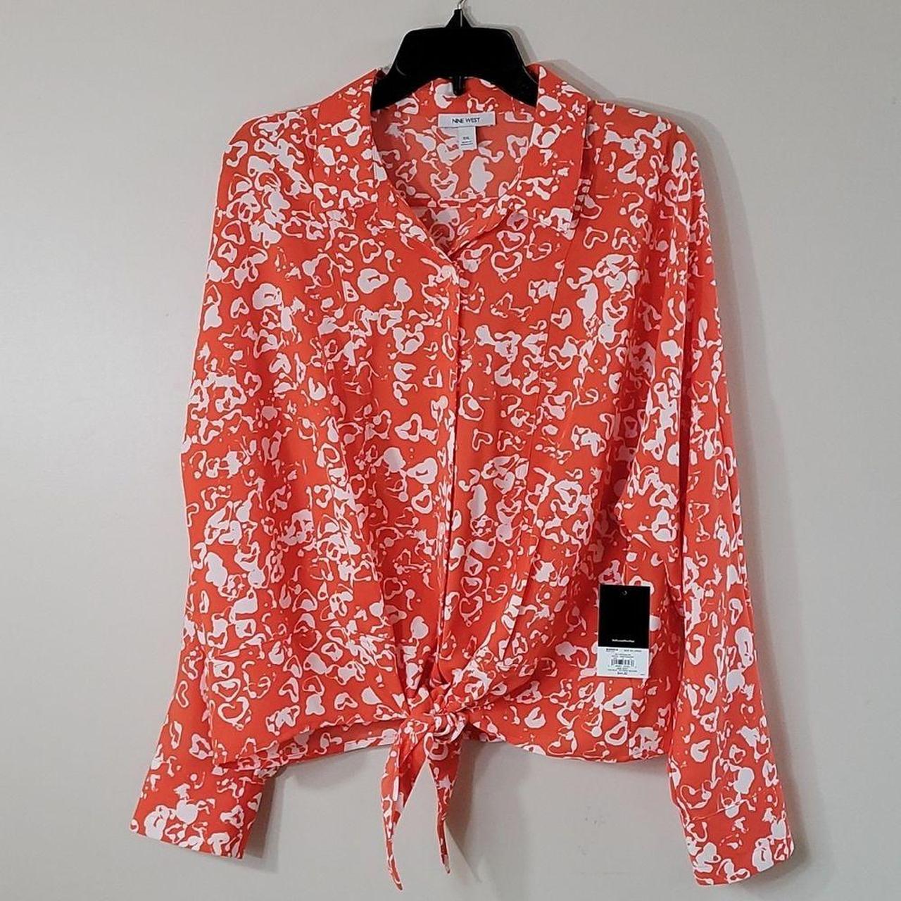 kohls red blouse