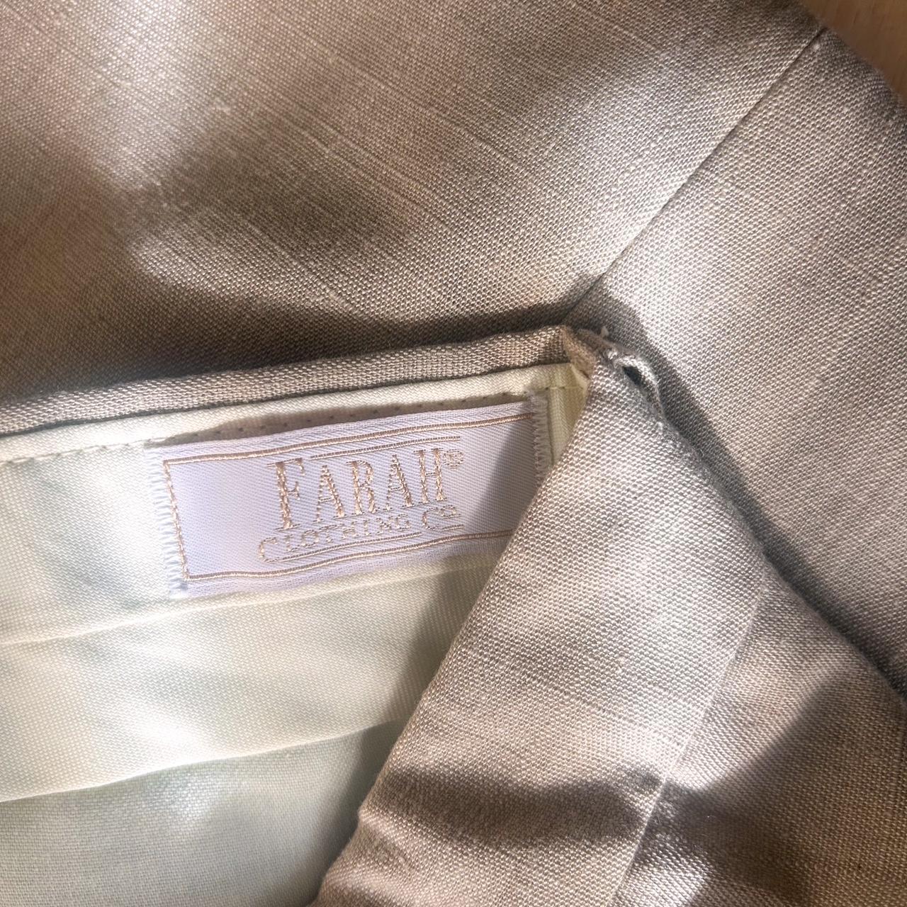 Farah Men's Cream and Tan Trousers (2)