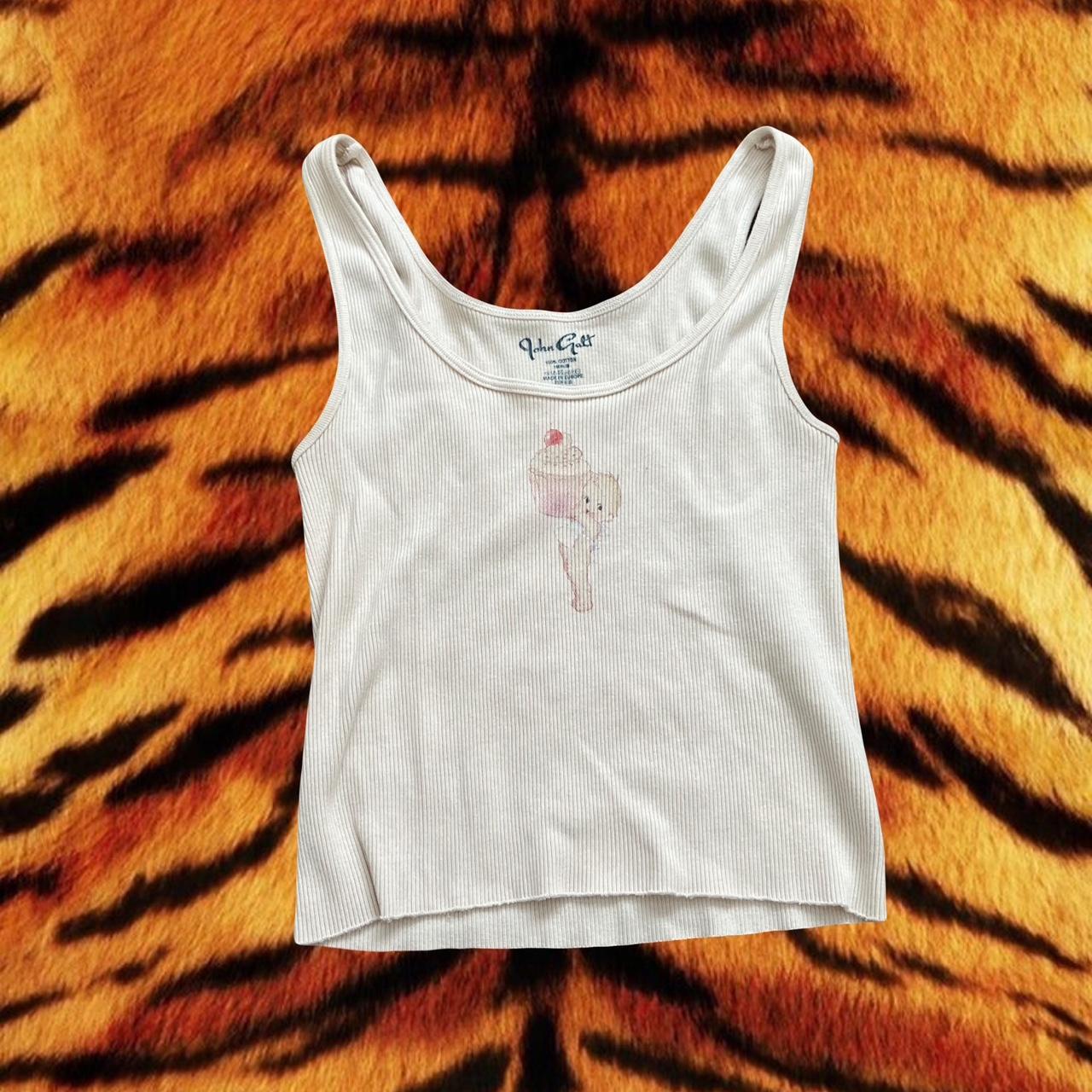 cute baby holding cupcake brandy melville tank 🥥🥥... Depop