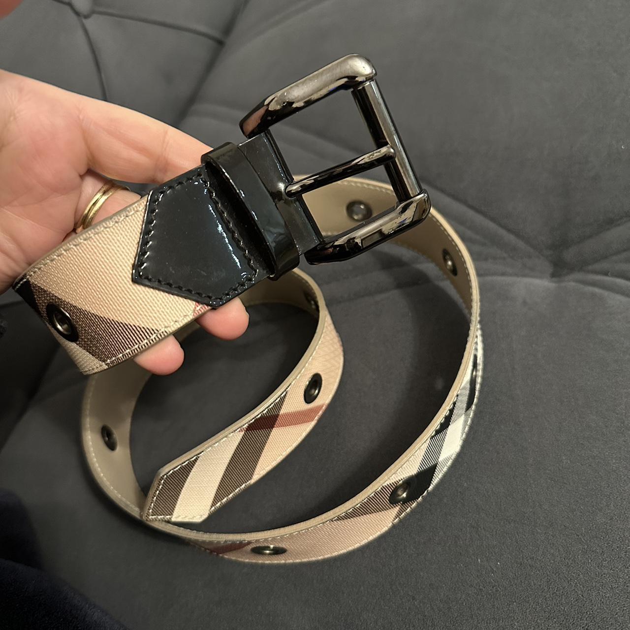 Burberry nova fashion check belt