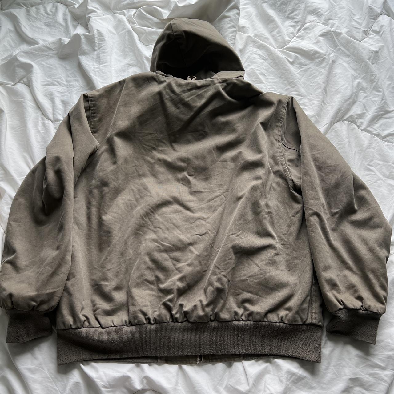 snap on work jacket XL| beige| no visible flaws|... - Depop