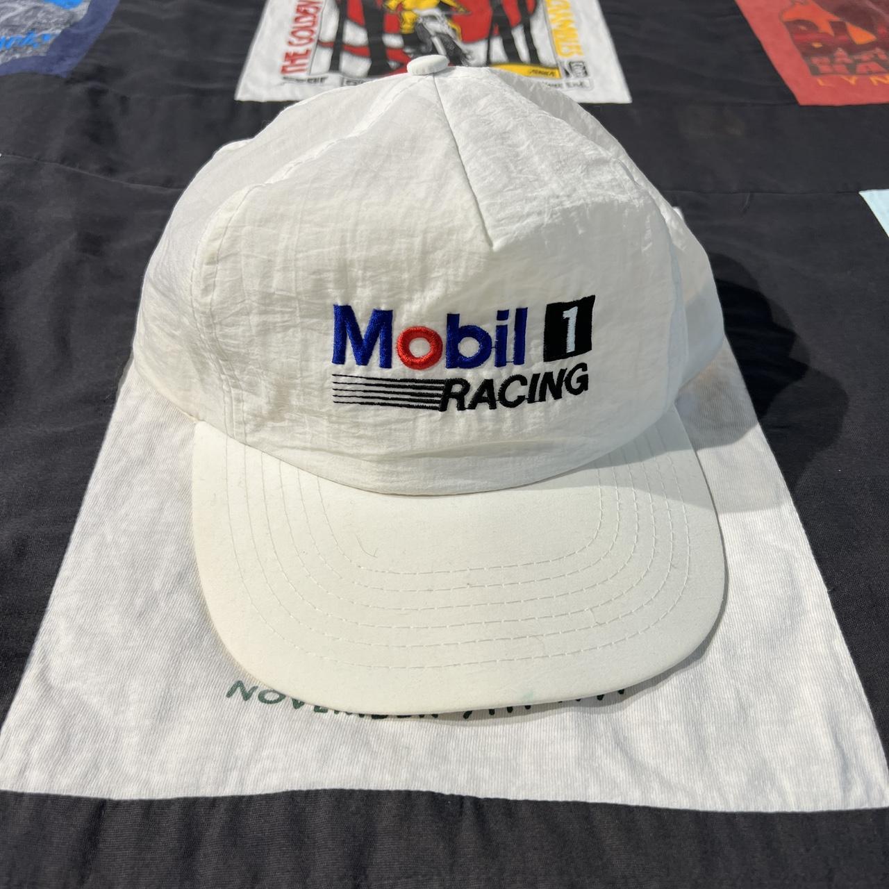 mobil 1 racing hat basic design on the front|... - Depop