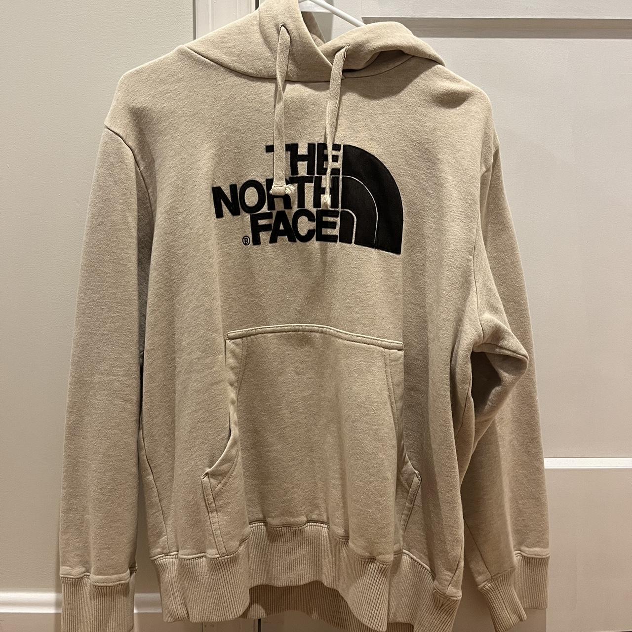 Cream north face discount hoodie