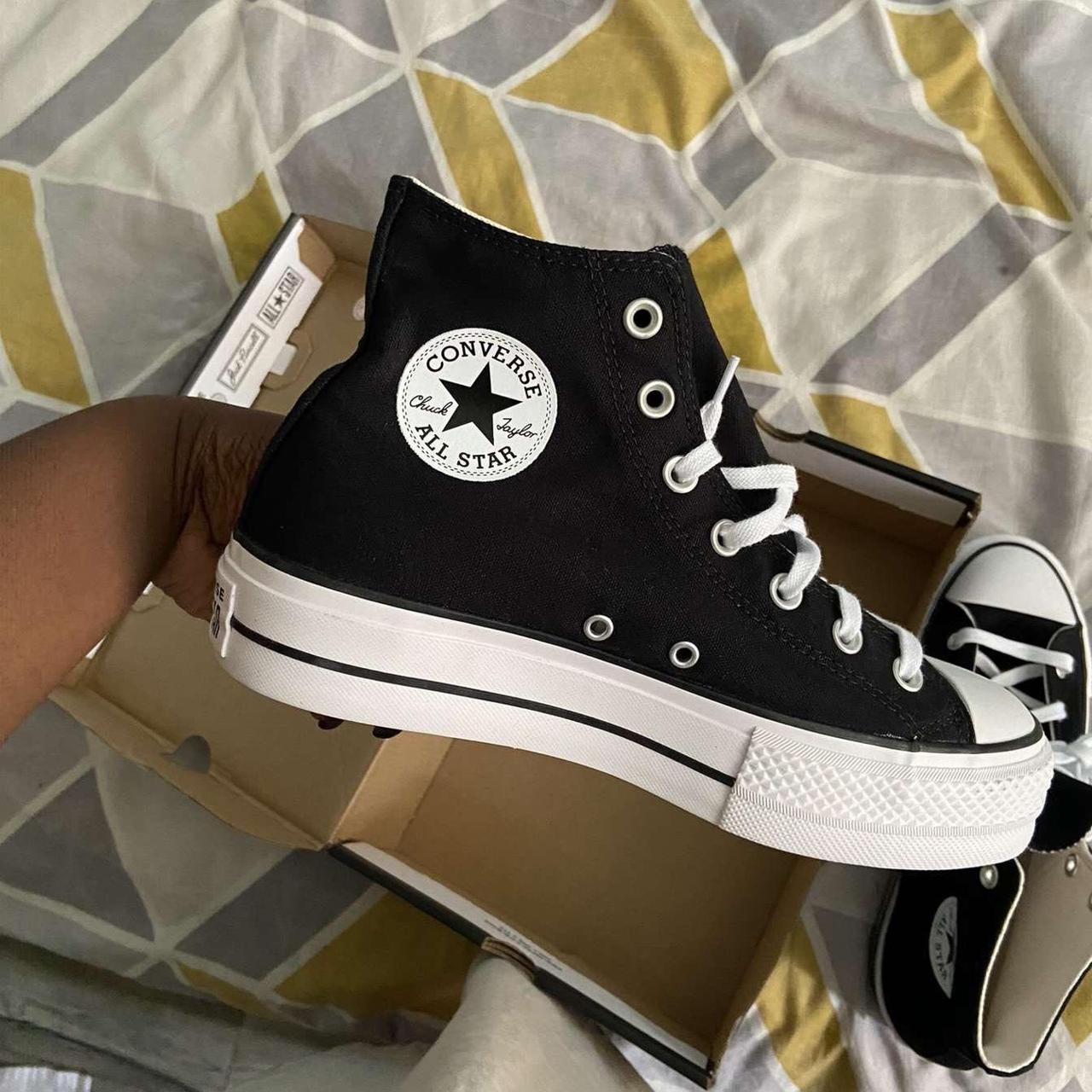 Black And White Chuck Taylor Converse All Star - Depop