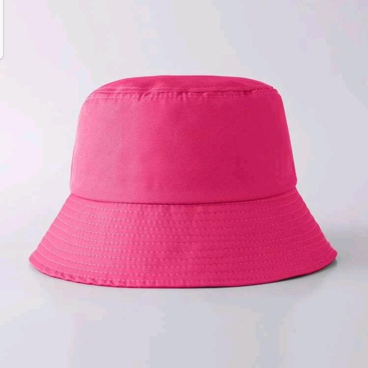 Hot pink bucket hat Depop