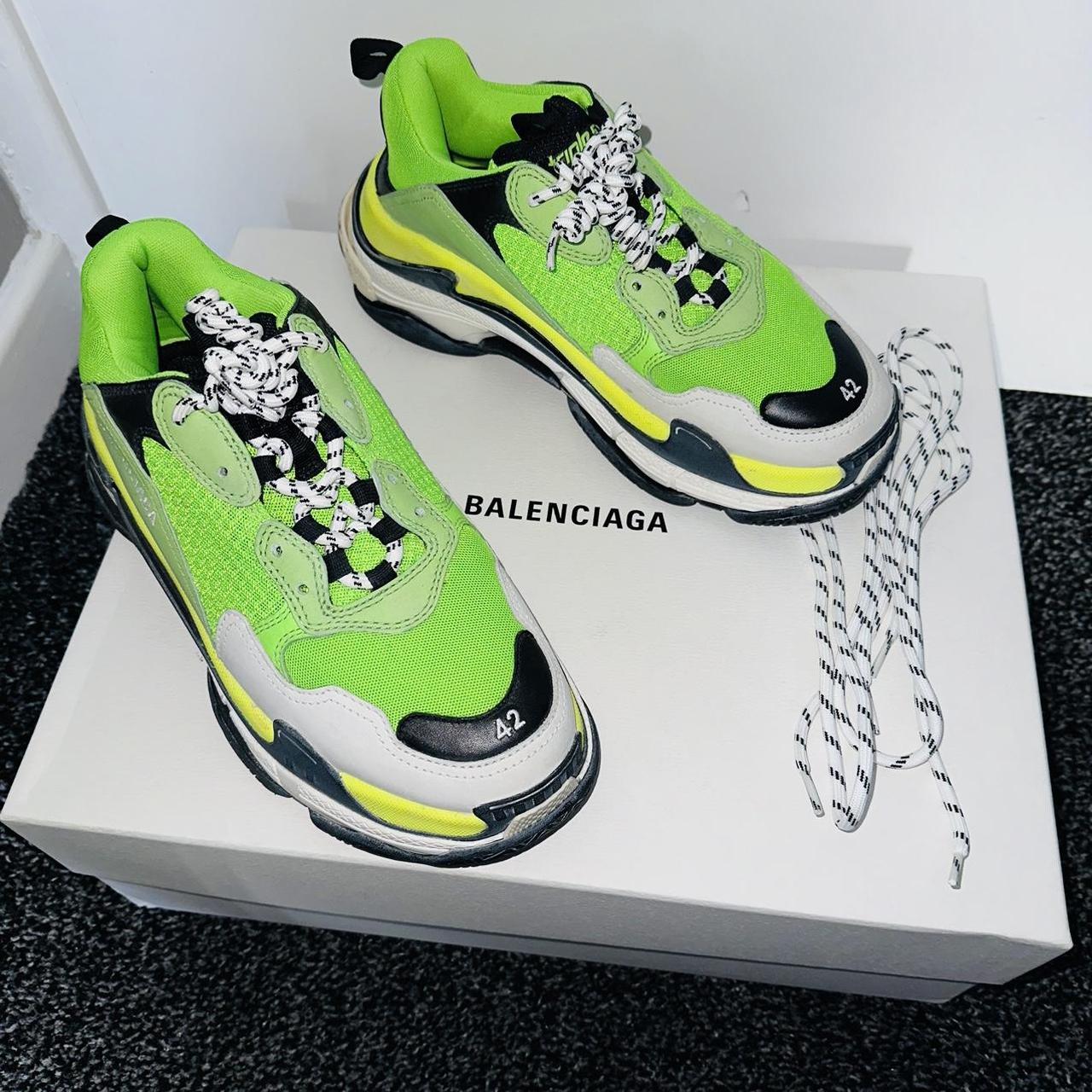 Balenciaga lime offers green triple s