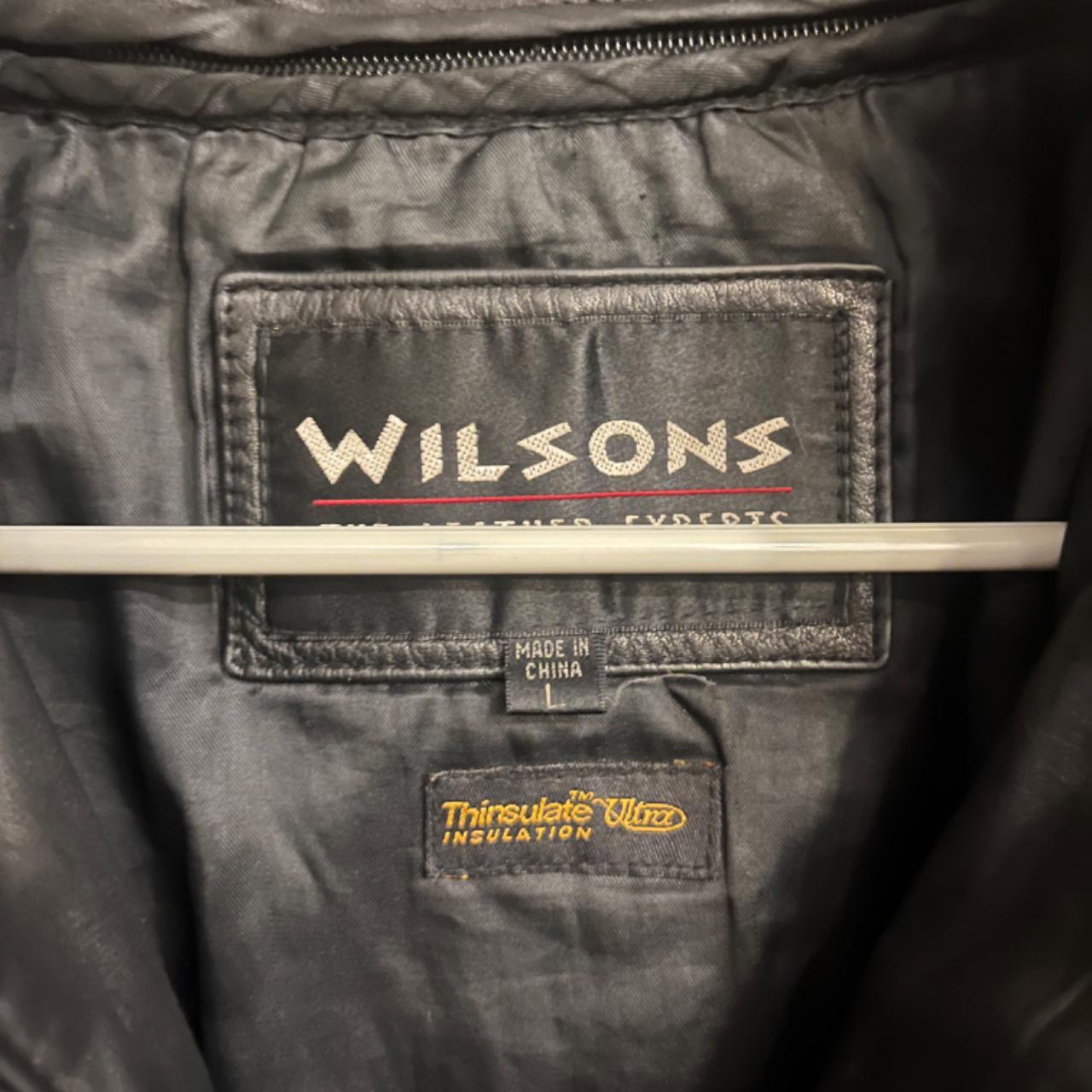 Vintage Wilsons leather jacket. Size large (L).... - Depop