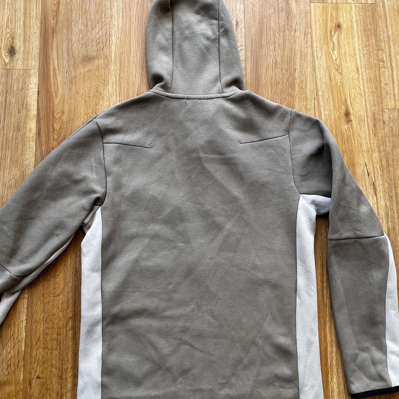 Nike Tech Fleece Full-Zip Hoodie Olive Grey/Enigma... - Depop