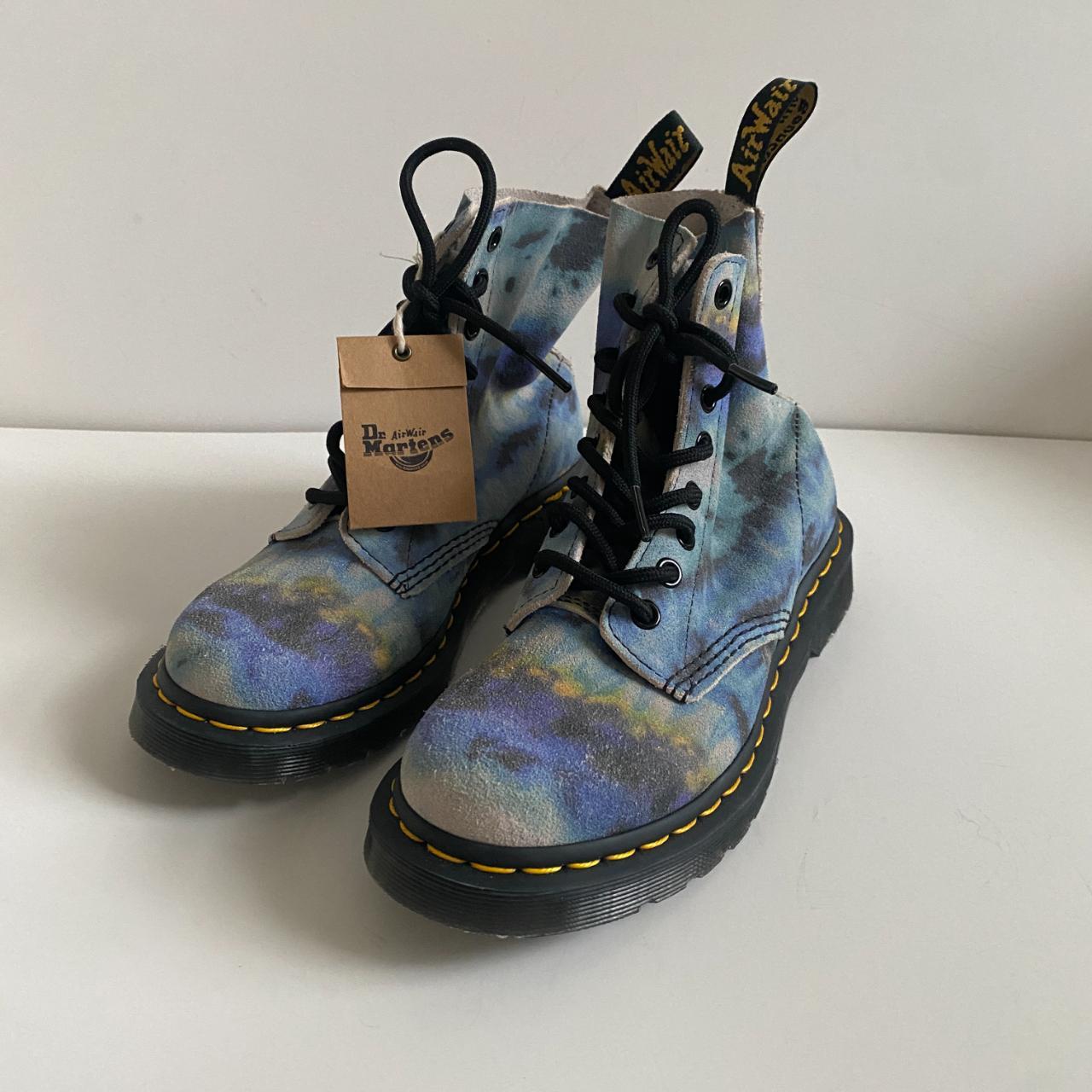 Blue Tie Dye Doc Martens NWT Martens 1460 Pascal Blue Tie Dye