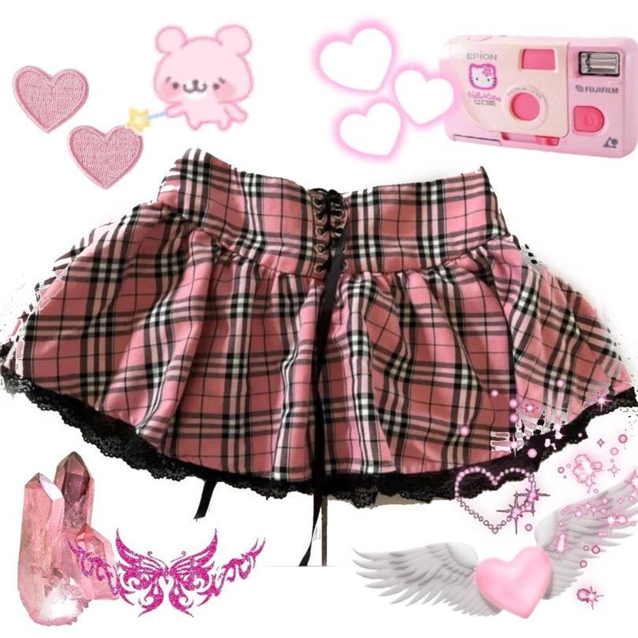 Hot topic hotsell pink plaid skirt