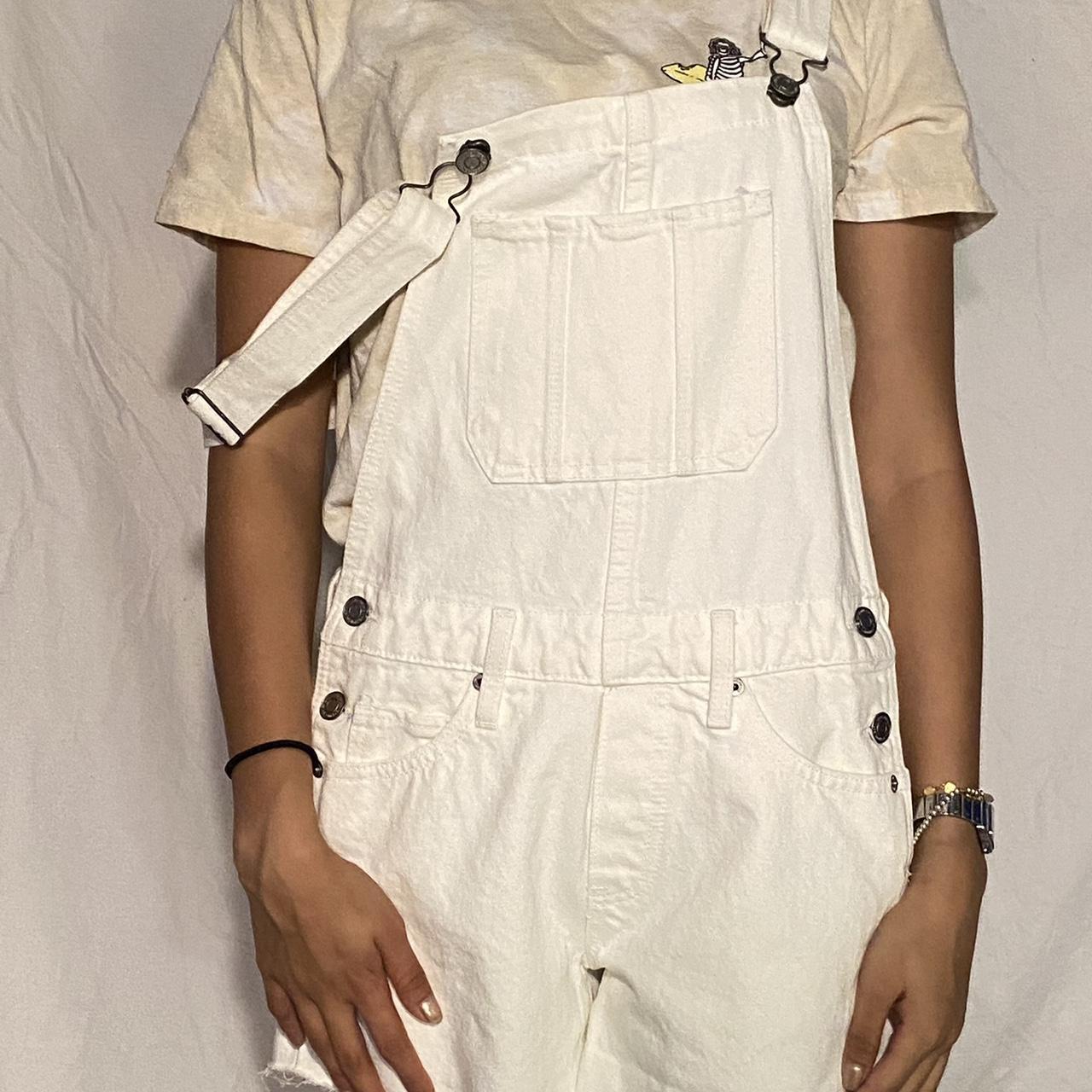 Lucky brand hot sale white overalls