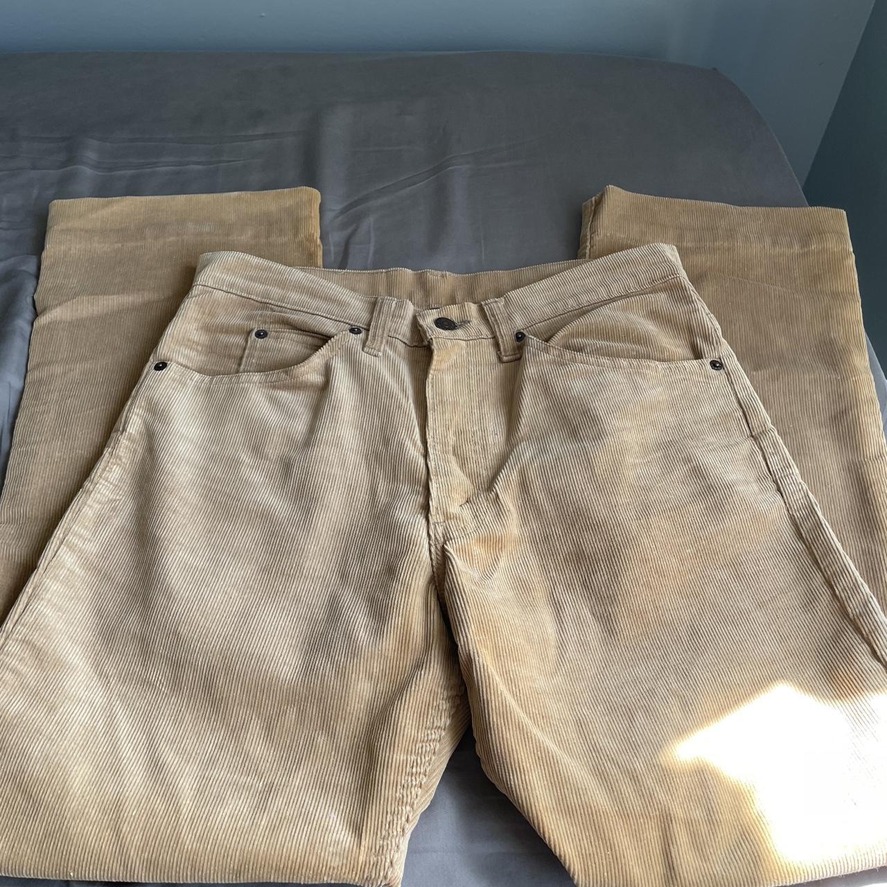 Vintage Levi Carmel corduroy pants. Have had these... - Depop