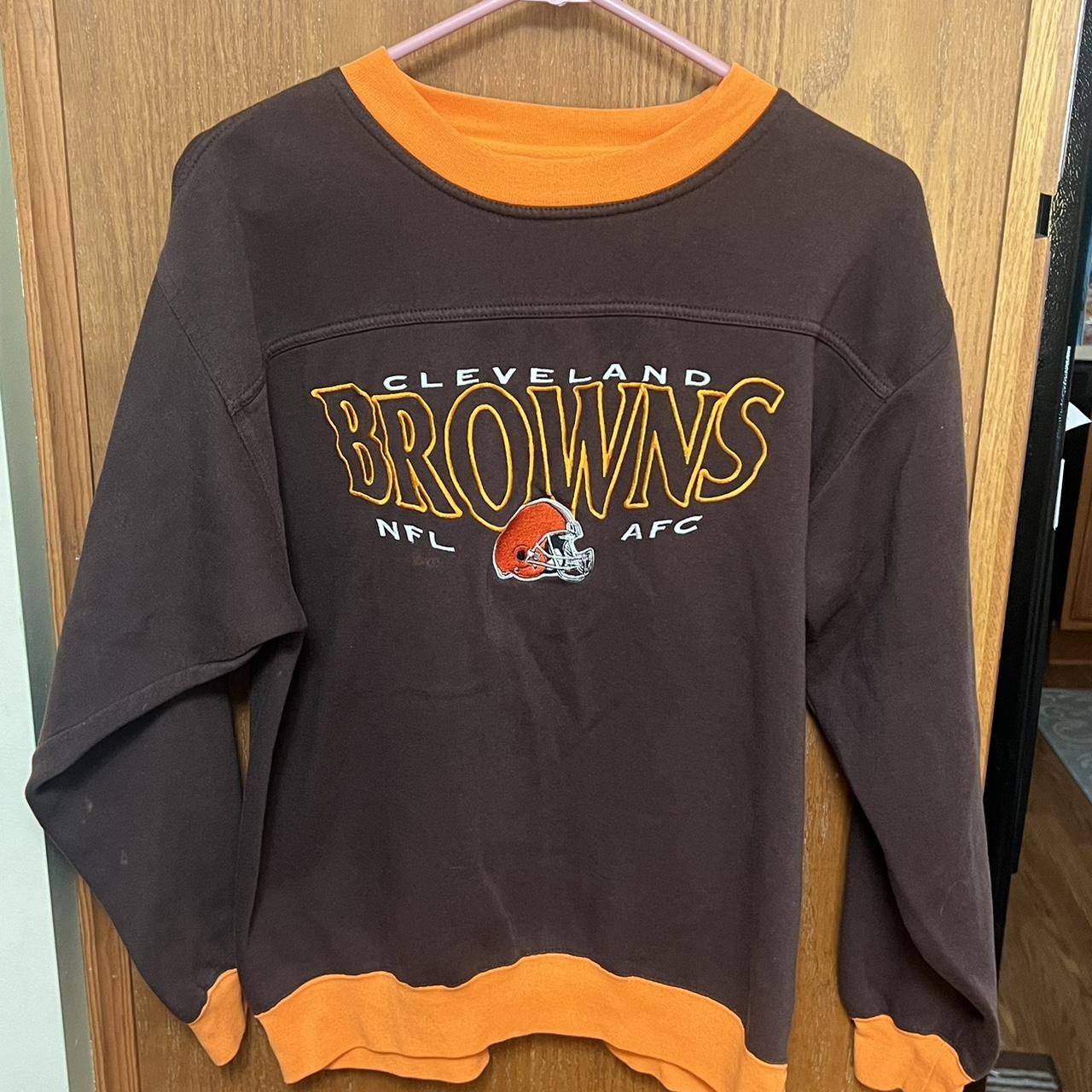 Vintage Cleveland Browns Crew-Neck Sweatshirt  Sweatshirts, Crew neck  sweatshirt, Vintage sweatshirt