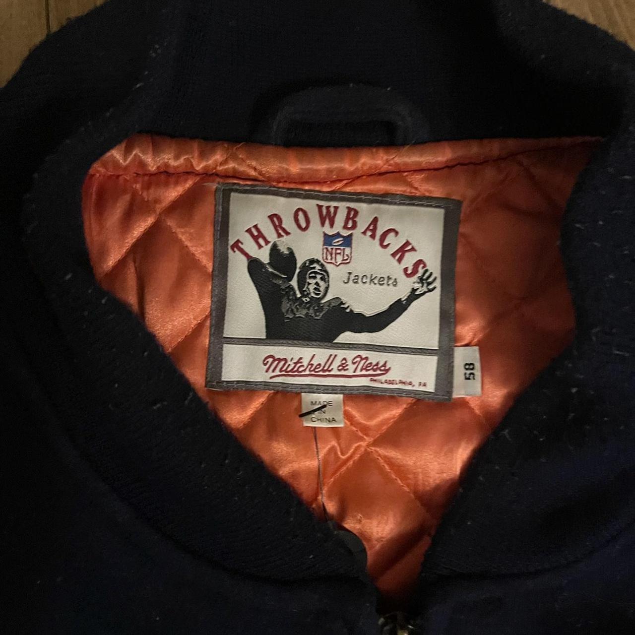 Mitchell and Ness Chicago Bears jacket navy and orange size small