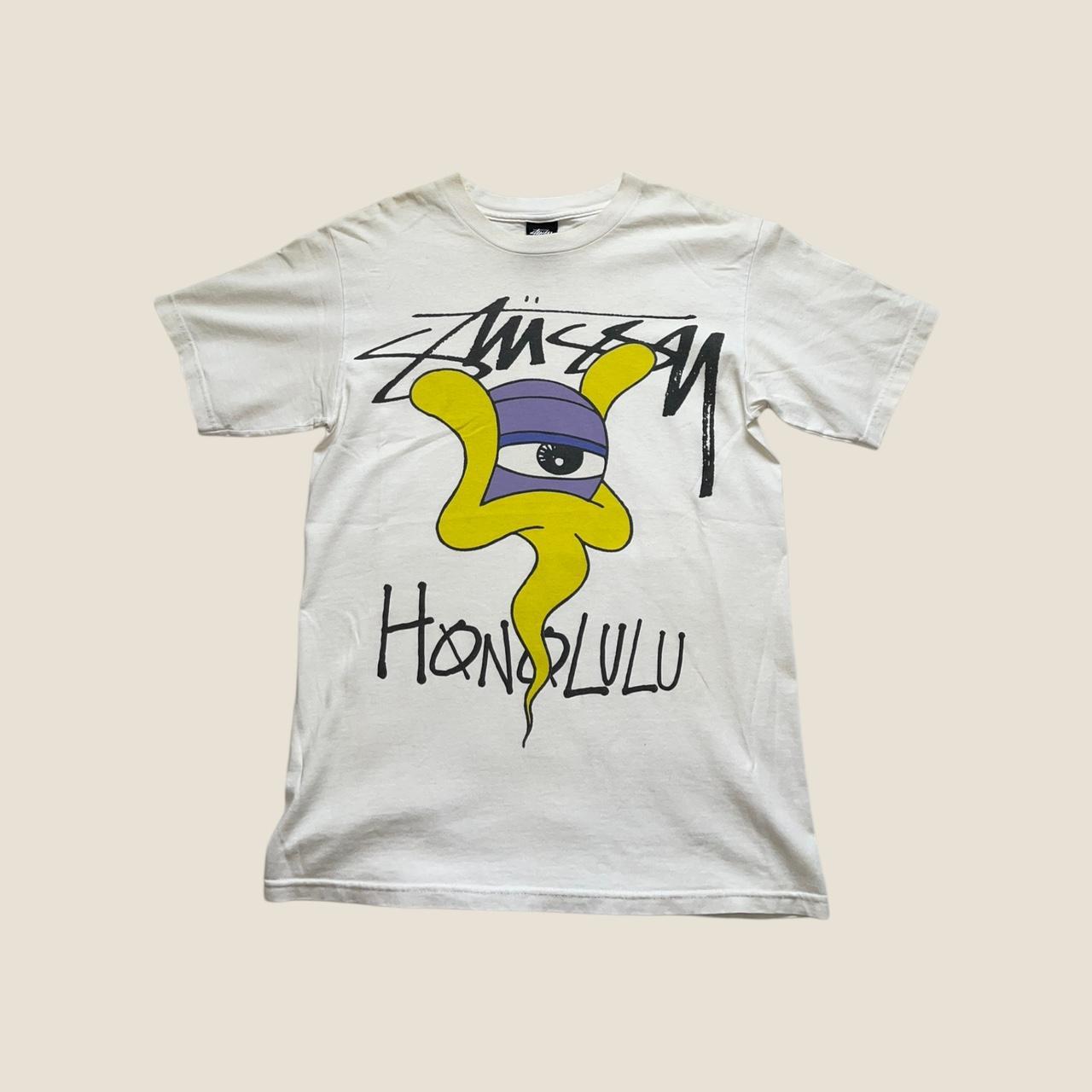 Stussy Honolulu Shirt White Sz discount Medium