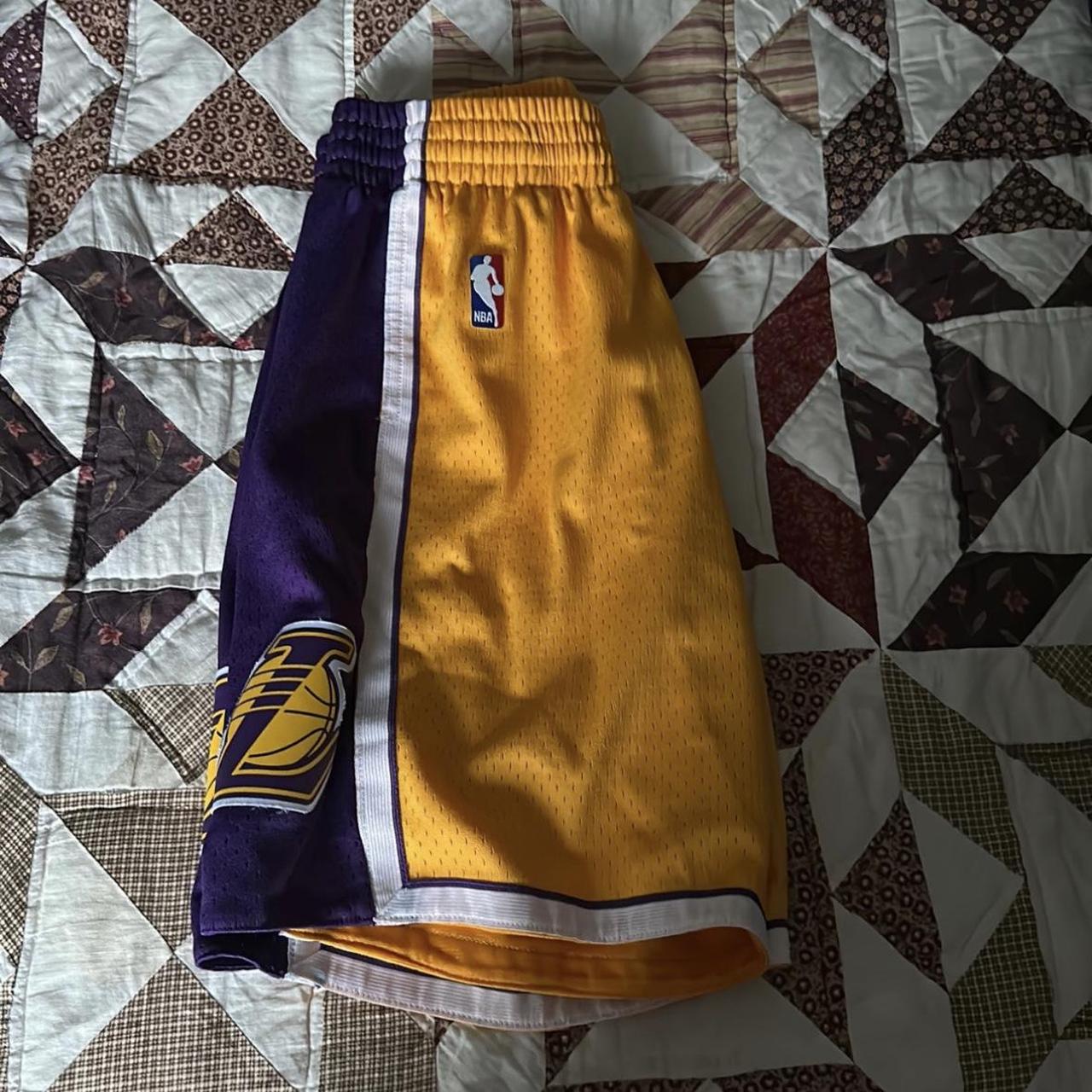 MITCHELL AND NESS - Vintage Lakers Shorts Size - - Depop