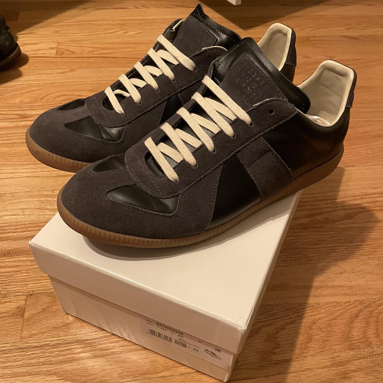 Maison Margiela Replica Gat In Brown/Coffee Size 43... - Depop