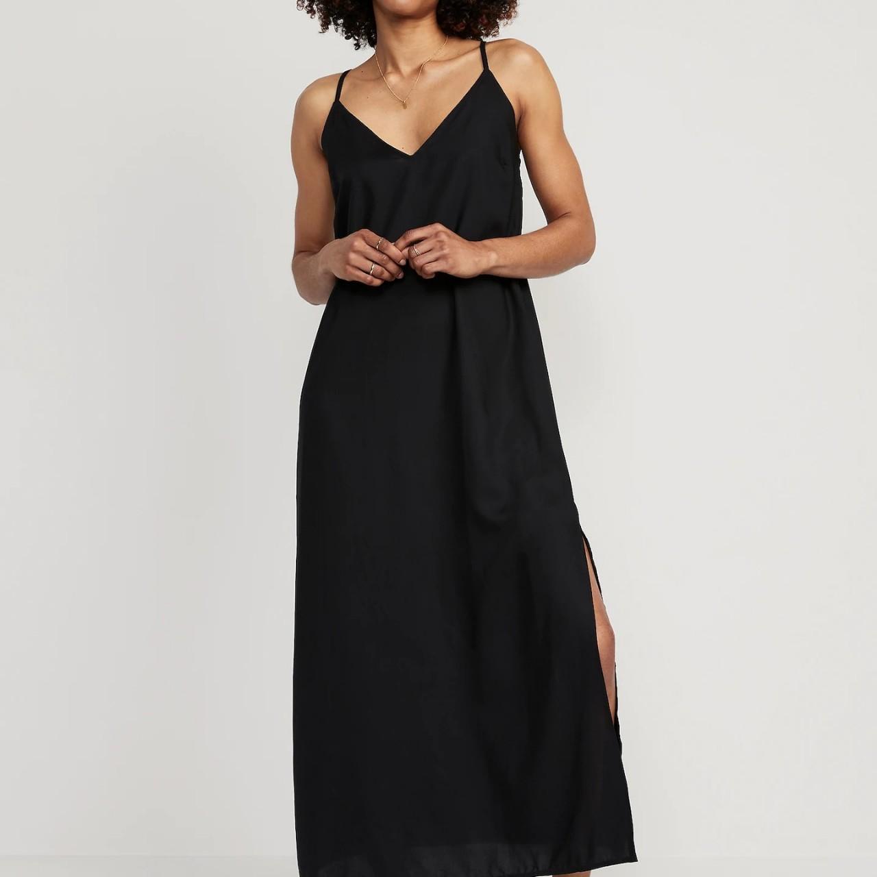 Old navy black maxi dress on sale