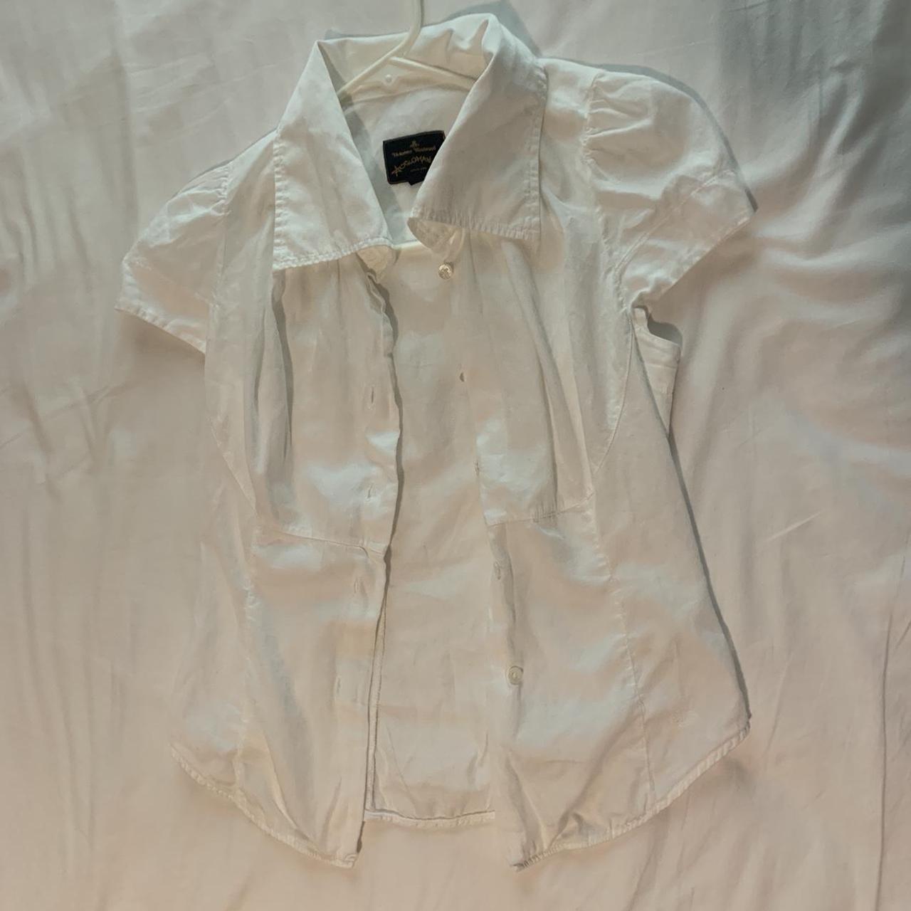 Vivienne Westwood Women's White Blouse | Depop