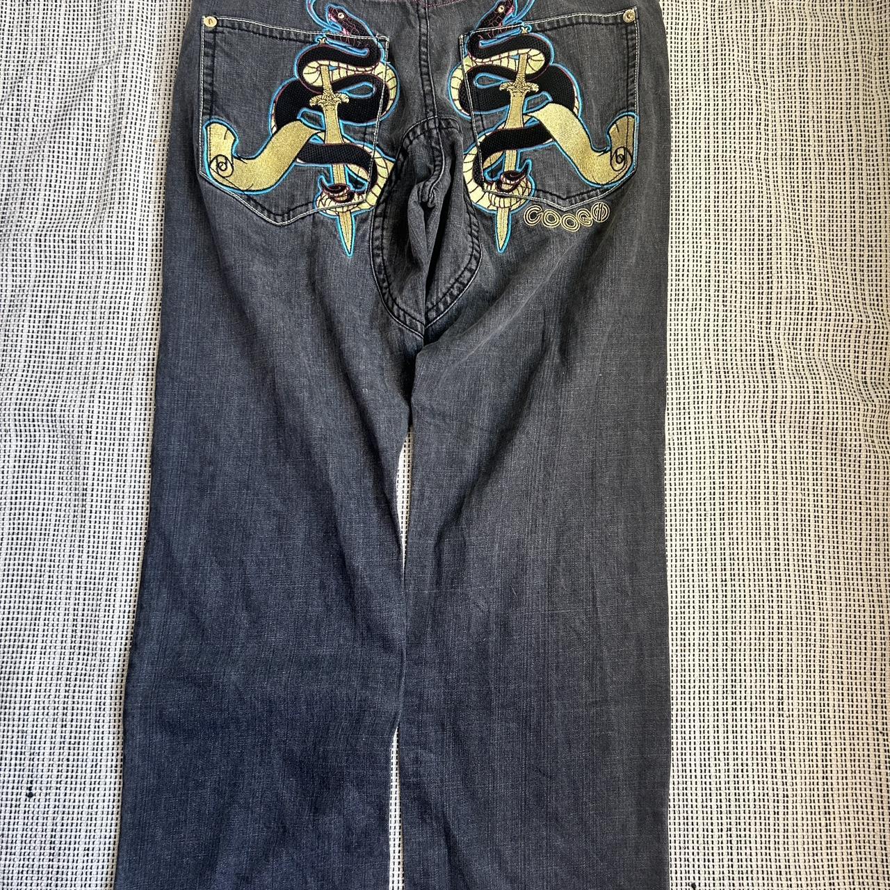 y2k vintage baggy jeans, distressed, streetwear, | Depop