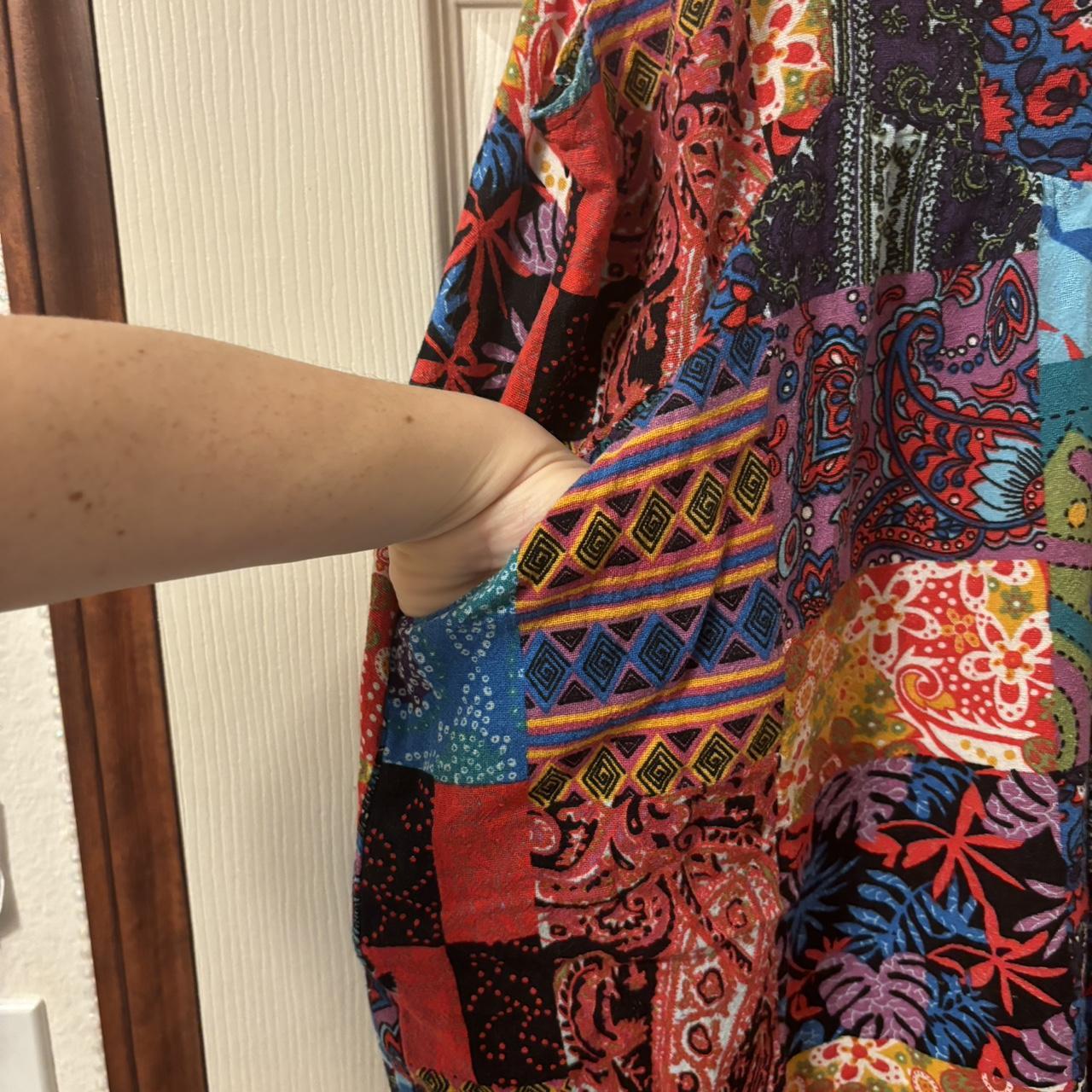 Women's Overalls - Multi - One size – Patchwork w… - image 3