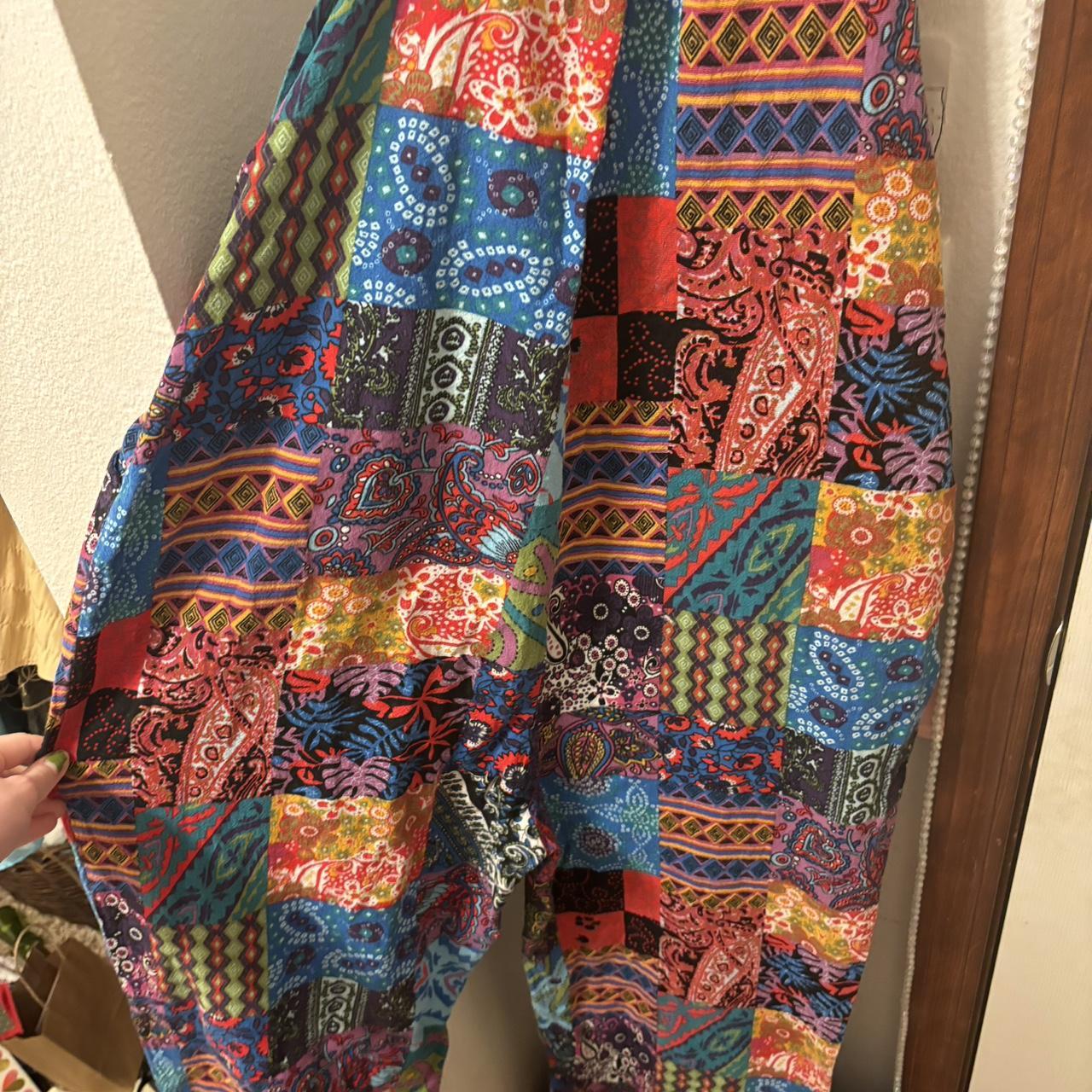 Women's Overalls - Multi - One size – Patchwork w… - image 5