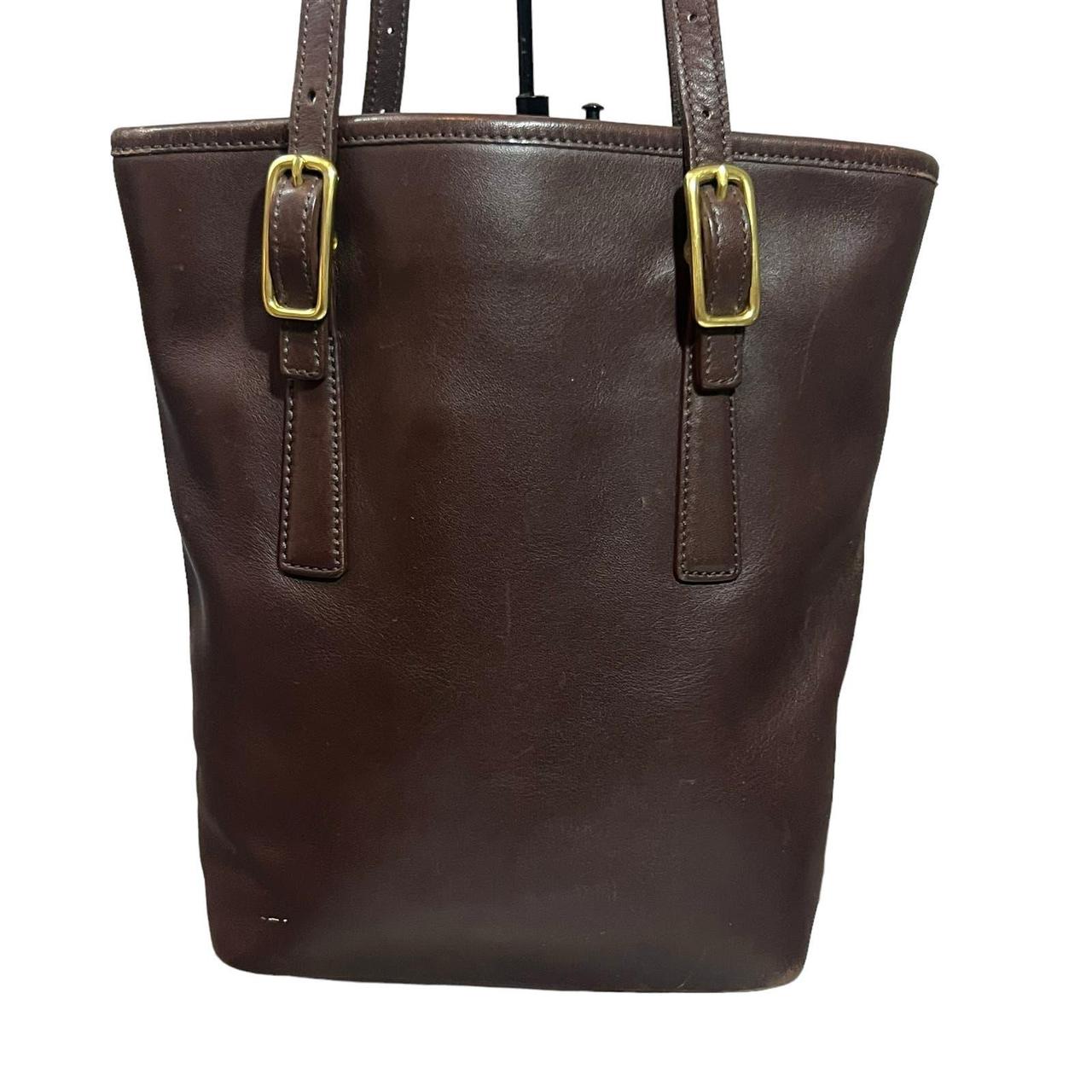 バッグ COACH Vintage Leather Brown Tote 71160 COACH Vintage Leather Tote Bag – Second Edition NY