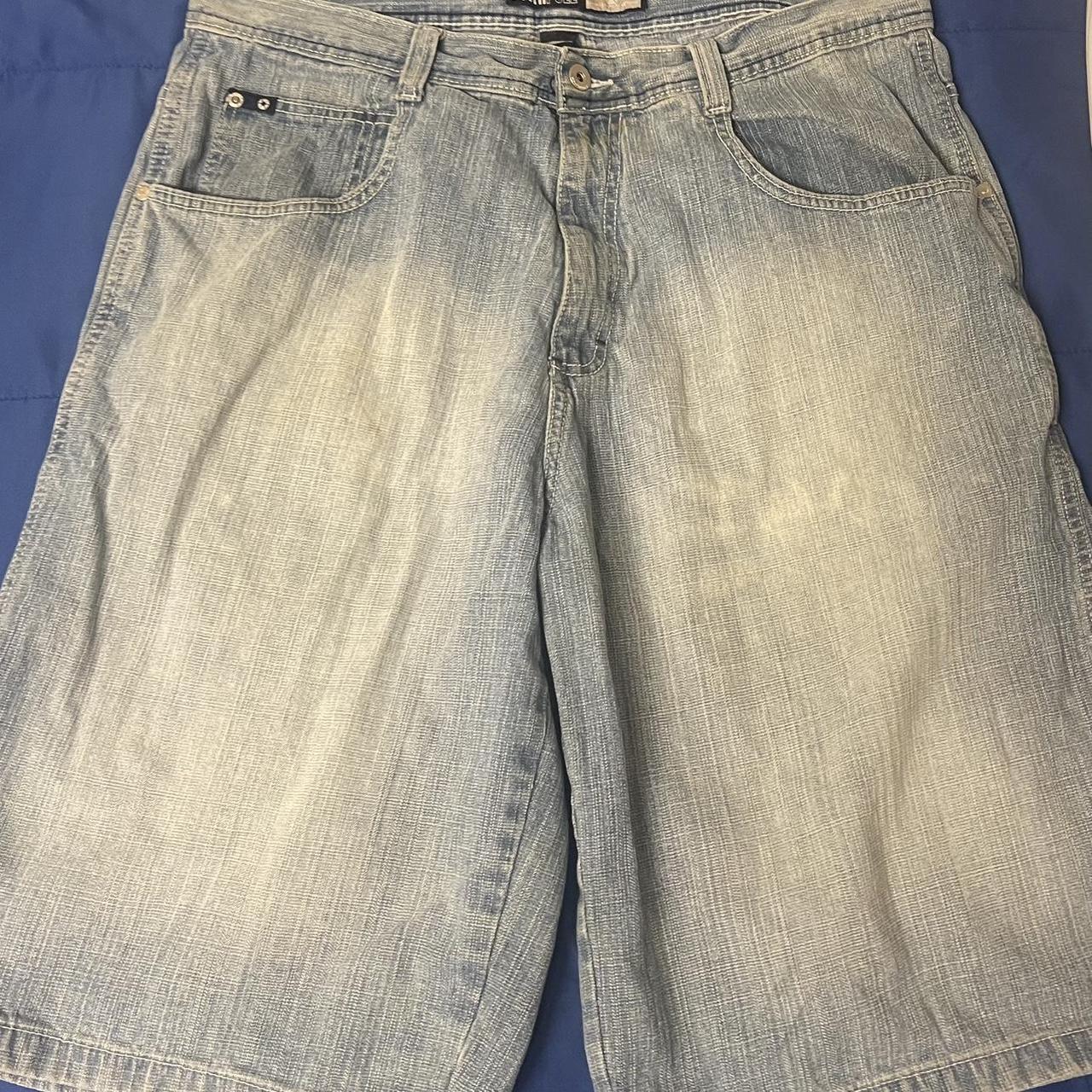 Light Blue Southpole Jean Shorts Jorts Size: 38 No... - Depop